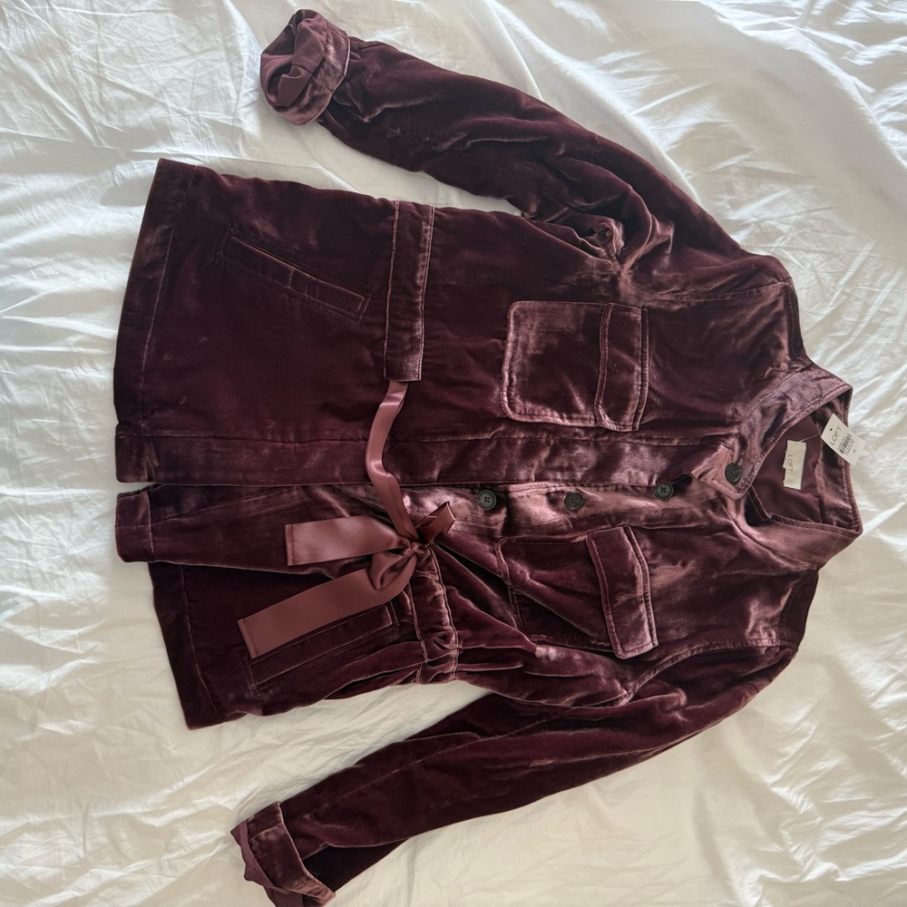 Velvet Burgundy Jacket